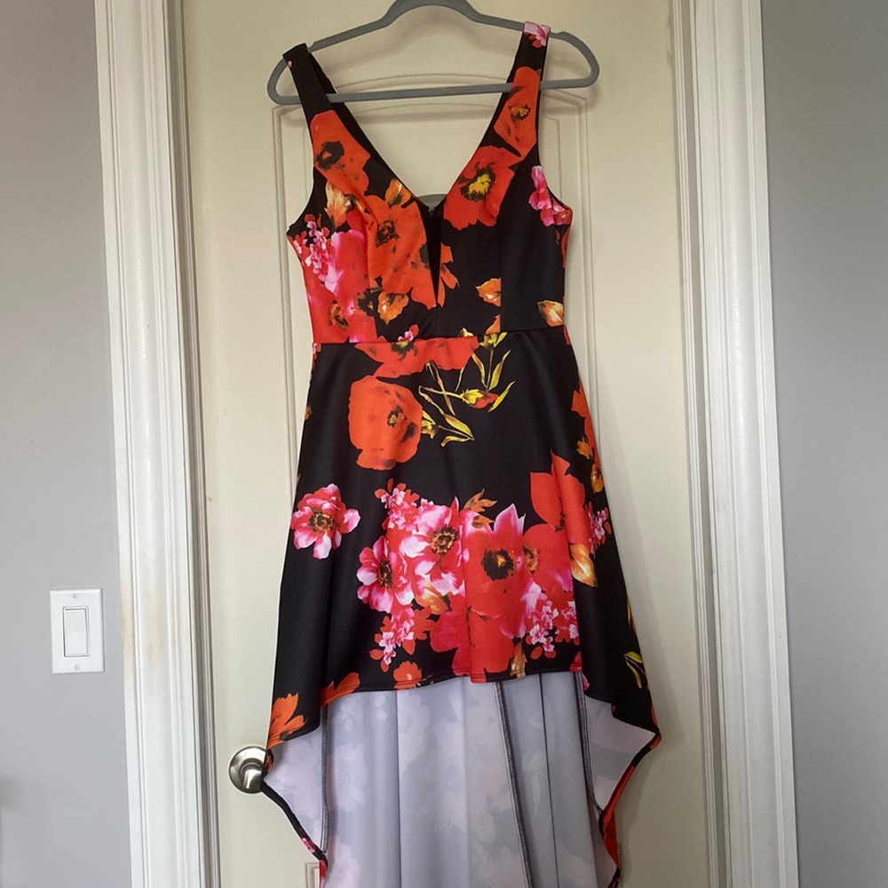B. Smart High Low Multicolor Floral Dress Junior Size 11/12